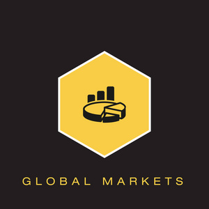 全球市场图标。矢量插图