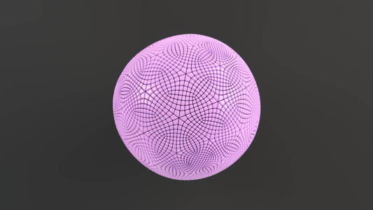 黑色表面有紫色球体的抽象背景。3d 渲染插图