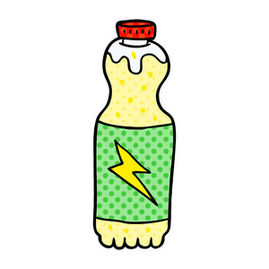 卡通汽水卡通汽水瓶的矢量插图照片