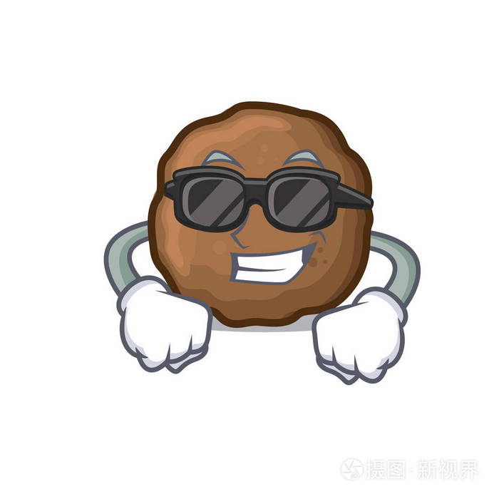 超级酷肉丸字符卡通风格