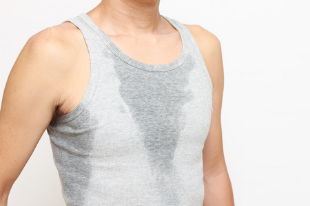 大量出汗的人照片