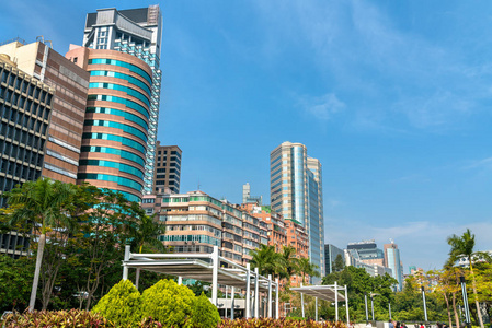 中国香港九龙区的楼宇照片
