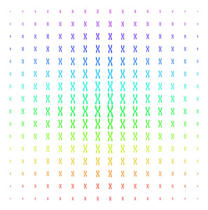 染色体图标半色调频谱效应