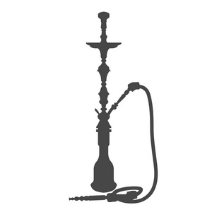 阿拉伯水烟的剪影香熏象征