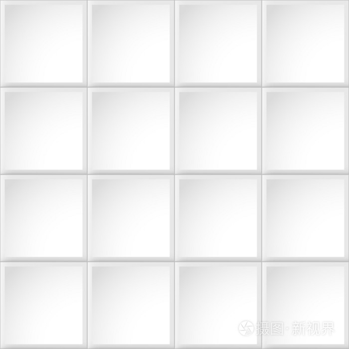 白色瓷砖纹理,无缝模式