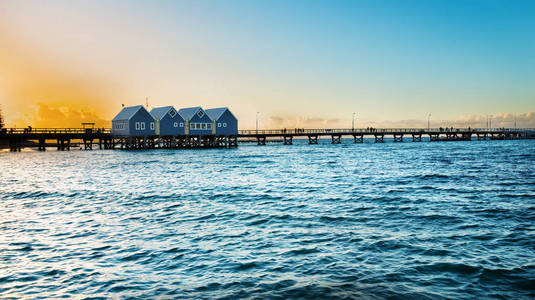 澳大利亚西部著名木 Busselton 码头