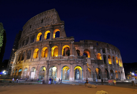 在罗马，意大利 Coloseo 的视图