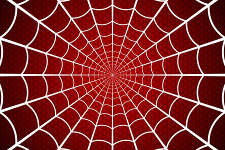 万圣节背景蜘蛛和蝙蝠面对巨型蜘蛛机器人的人, 数字艺术风格, 插画