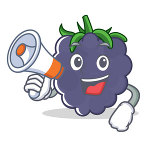 可爱的矢量卡通黑莓图片