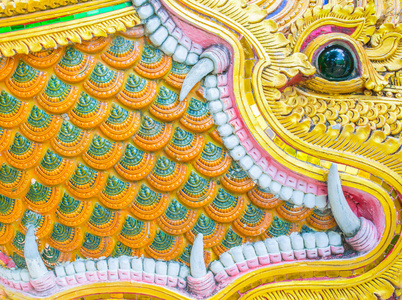 泰国寺庙墙花回地面图像
