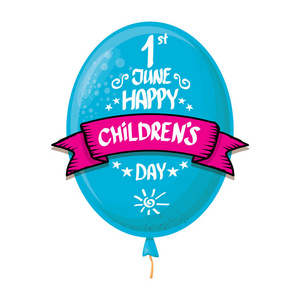 6 月 1 日国际儿童日背景。快乐儿童每天问候卡。孩子们一天海报
