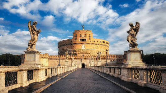 意大利罗马的圣天使堡