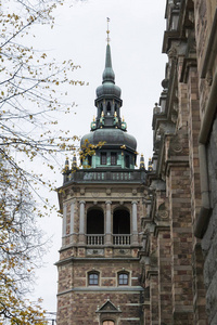 斯德哥尔摩城市的美丽斯堪的纳维亚建筑