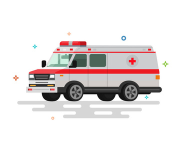 平救护车矢量图解照片
