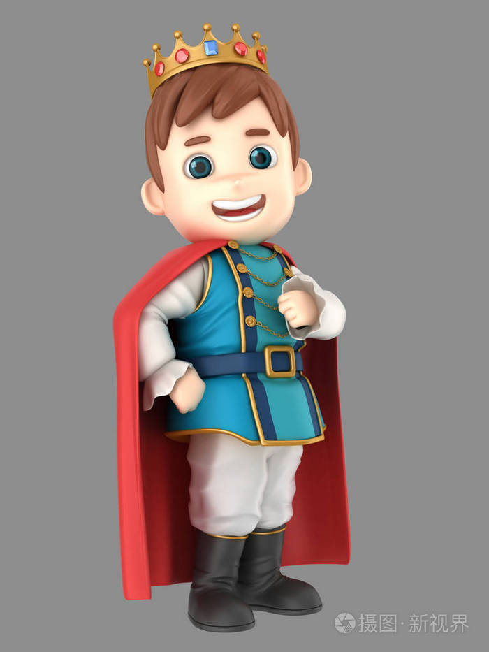 3d 可爱的王子的例证照片-正版商用图片086u0z-摄图新视界