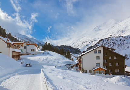 山滑雪度假村 obergurgl 奥地利