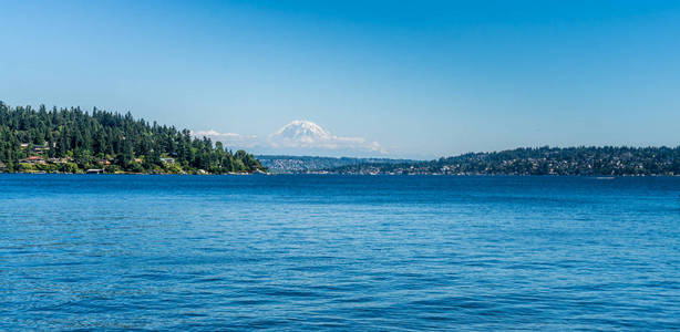 西雅图 acroos 湖华盛顿的美景