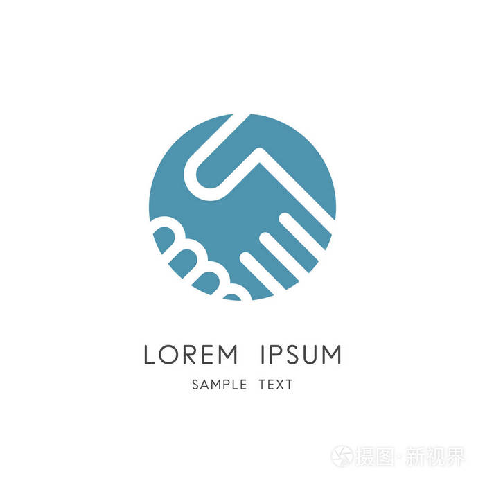 合作,伙伴关系和协议向量图标