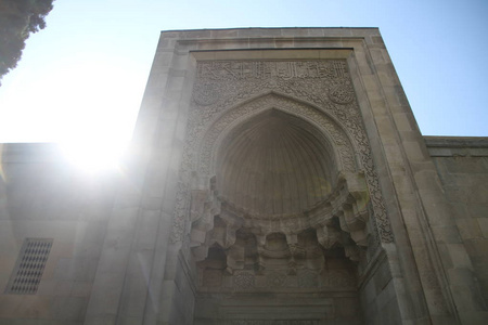 阿塞拜疆巴库古城。Shirvanshahs 的宫殿第十五世纪宫殿