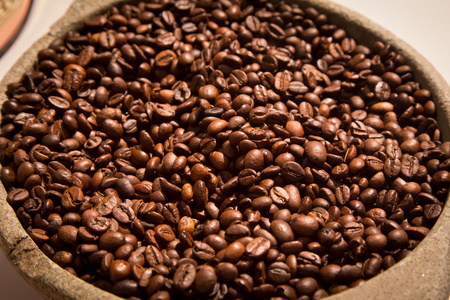 新鲜的咖啡豆背景
