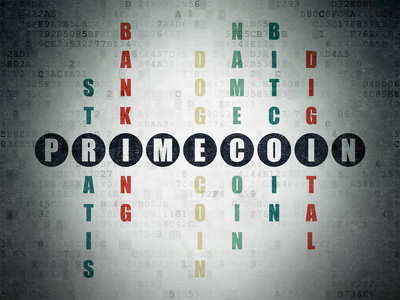 Cryptocurrency 理念 纵横字谜中的 Primecoin