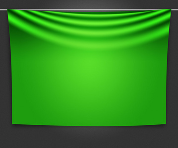 绿色旗帜背景