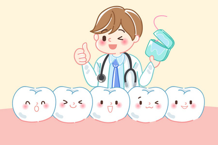 口腔清洁或生病.健康或龋齿的人.