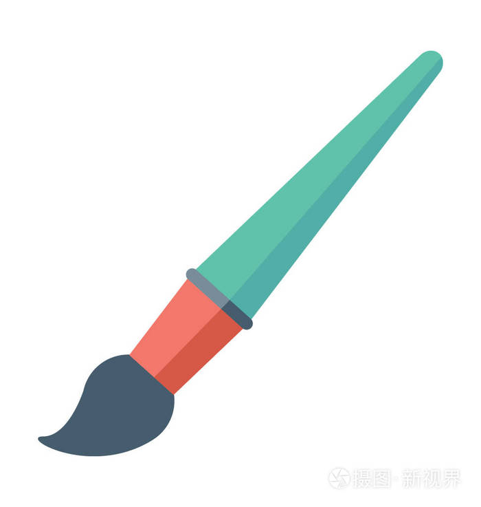 艺术画笔彩色矢量图标插画-正版商用图片087oi3-摄图新视界