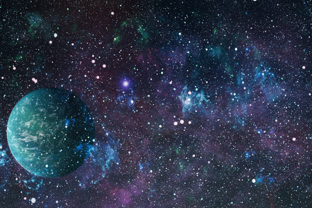爆炸超新星明亮的星星云。遥远的星系抽象图像。由 Nasa 提供的这幅图像的元素