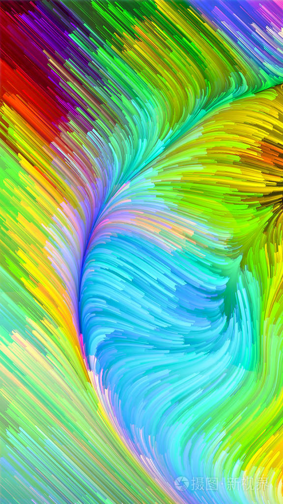 以设计,创意和想象力为背景设计的液体涂料图案作为屏幕和设备的墙纸