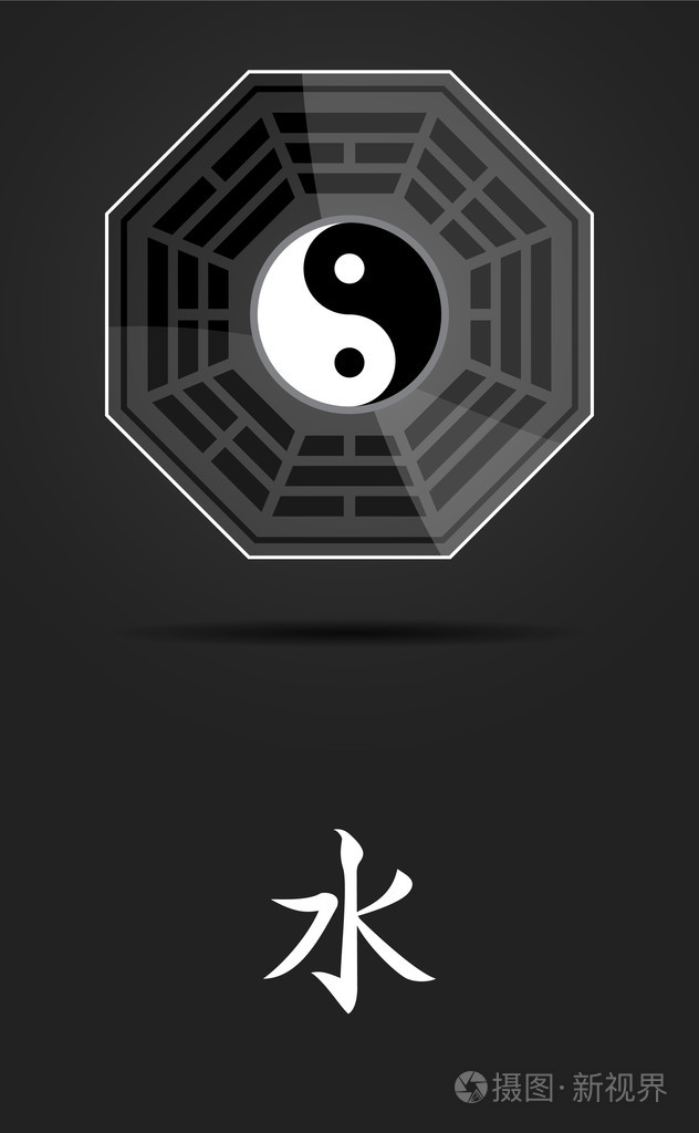 八卦阴阳符号与水元素