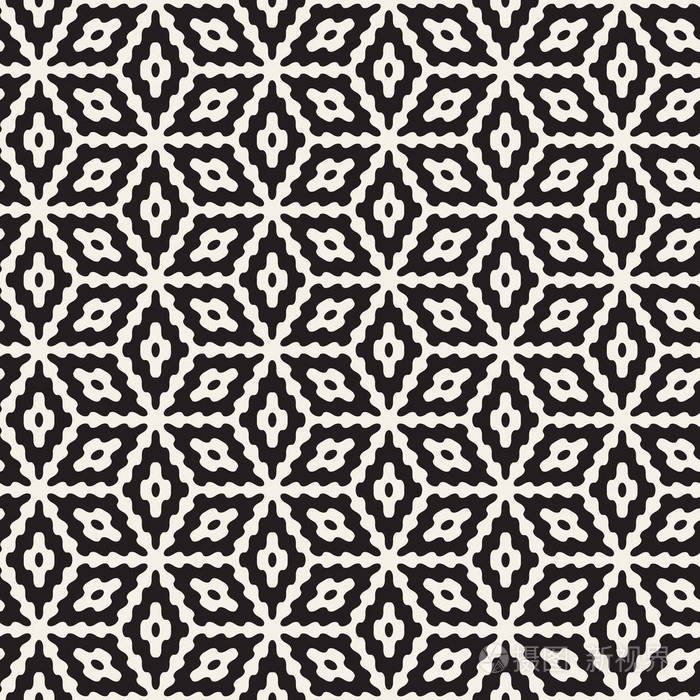 矢量无缝几何图案.简单的抽象线格子.重复元素时尚背景平铺