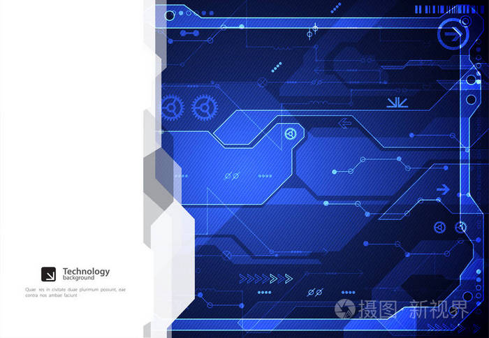 高科技数字技术和工程背景。向量