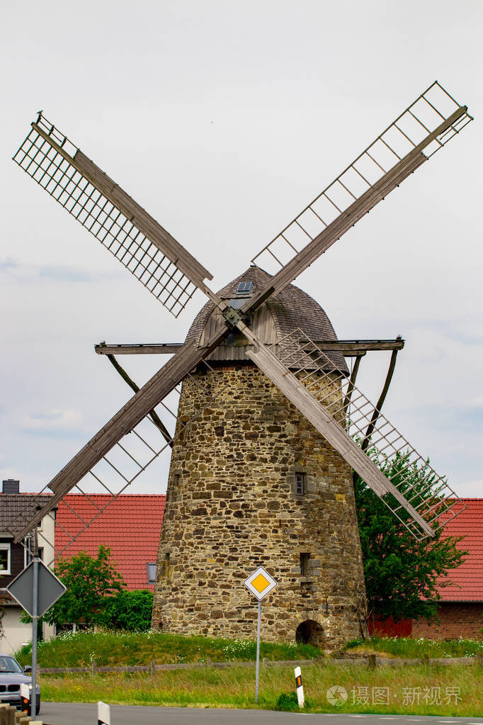 老风车由多云天欧洲德国