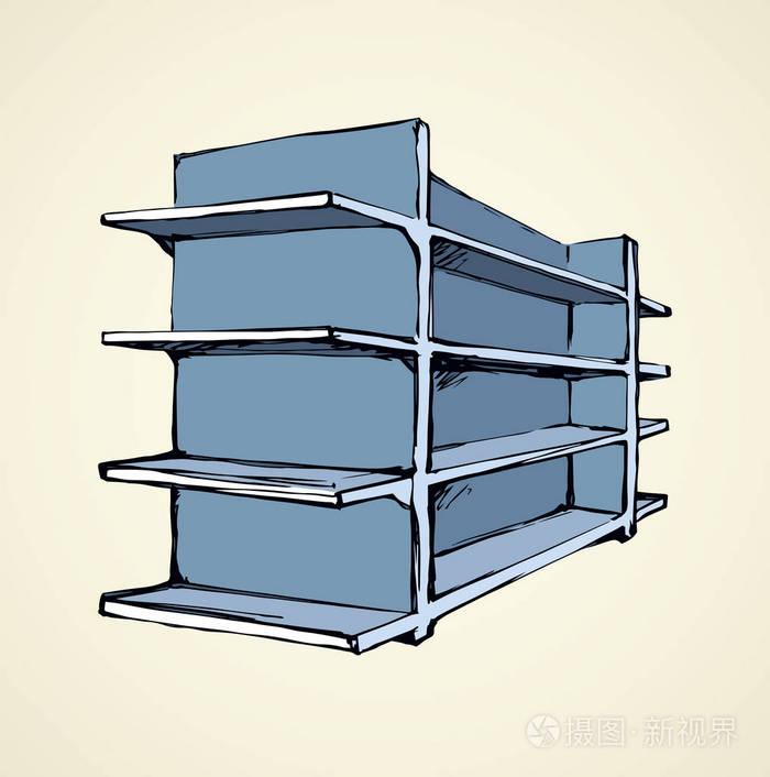 空货架卡通图图片