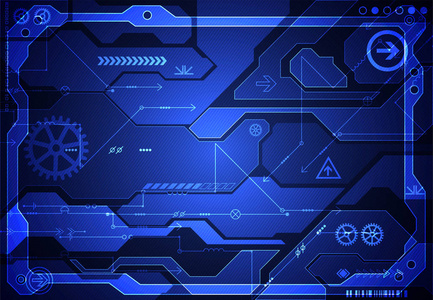 高科技数字技术和工程背景。向量