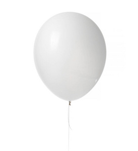 大氦充气乳胶白色气球装饰比尔。