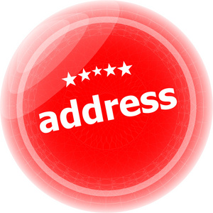 地址字红色贴纸 图标按钮 经营理念
