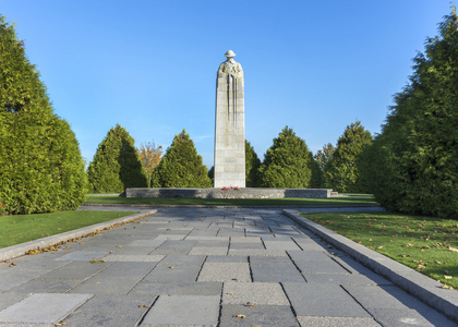 加拿大 Ww 战争纪念馆在 Langemark，比利时