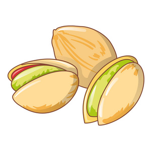 开心果图标, 卡通风格照片