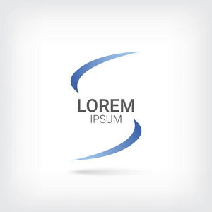 字母 s 矢量 logo 设计模板,波图标,螺旋标志,曲线符号,矢量图照片