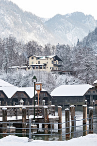 贝希特斯加登和 Berchtesgadener 土地在阿尔卑斯, 德国, 欧洲