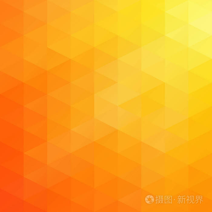 橙色的网格马赛克背景,创意设计模板