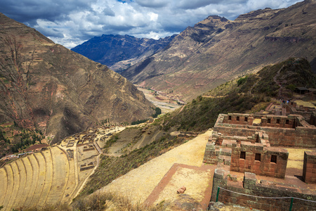 秘鲁，称心如意神圣谷在秘鲁的印加遗址