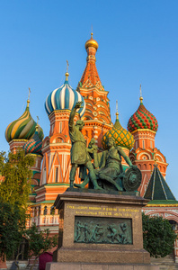 纪念碑米宁和波扎尔斯基在莫斯科，俄罗斯