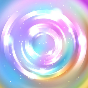 抽象圆圈背景, 矢量设计。发光的螺旋。能量流隧道。粉红色, 蓝色