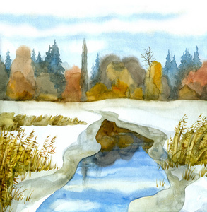 农村小溪图片-农村小溪素材-农村小溪插画-摄图新视界