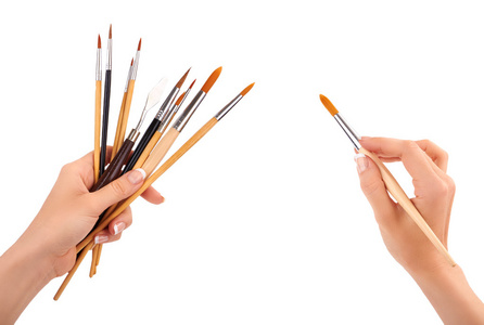 手用画笔图片