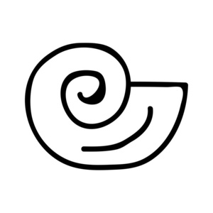 鹦鹉螺壳线图标图片-鹦鹉螺壳线图标素材-鹦鹉螺壳线图标插画-摄图新