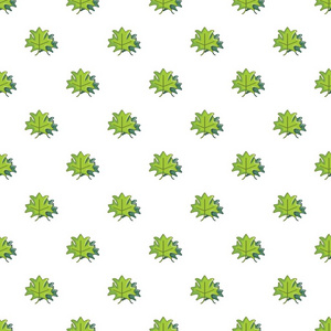 绿色的枫树叶图案